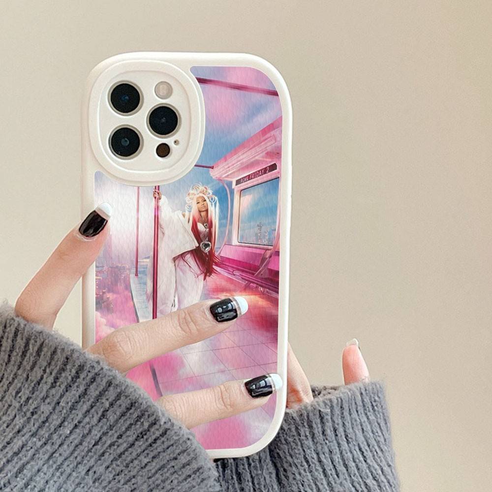N-Nicki Singer Minaj Silicone Phone Case For IPhone 16 15 14 13 12 11 Pro Max Mini Leather Soft Cover
