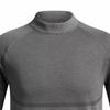 Under Armour Rush Seamless Mock Training Long Sleeve T-Shirt Men Tops Rhino-Gray 1379283-025