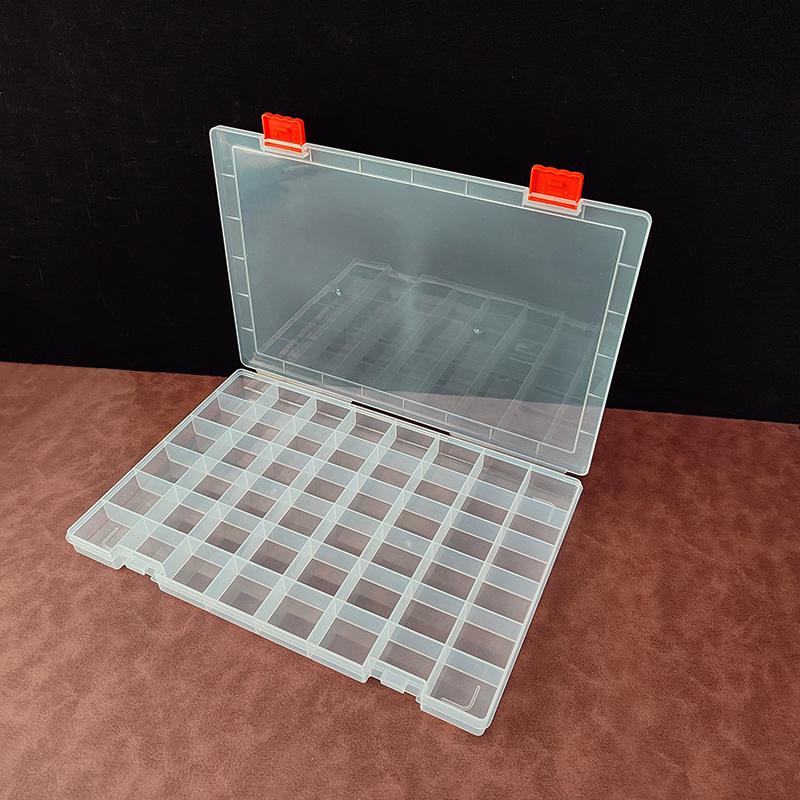 48-Compartment Transparent Storage Box for Accessories and Crafts