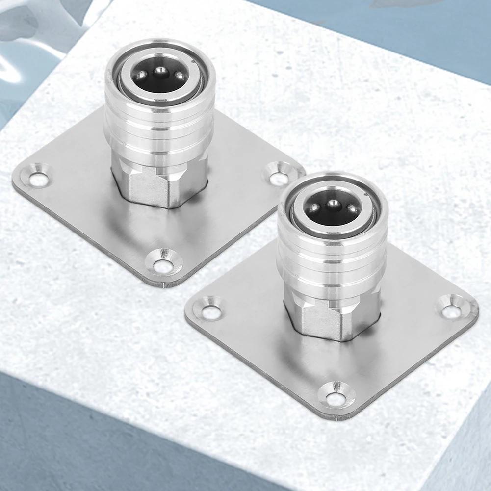 Snow Foam Gun Bracket with 1/4 Quick Connect Foam Cannon Nozzle Water Gun Holder Wall Mountable Pressure Washer Accessories Rack