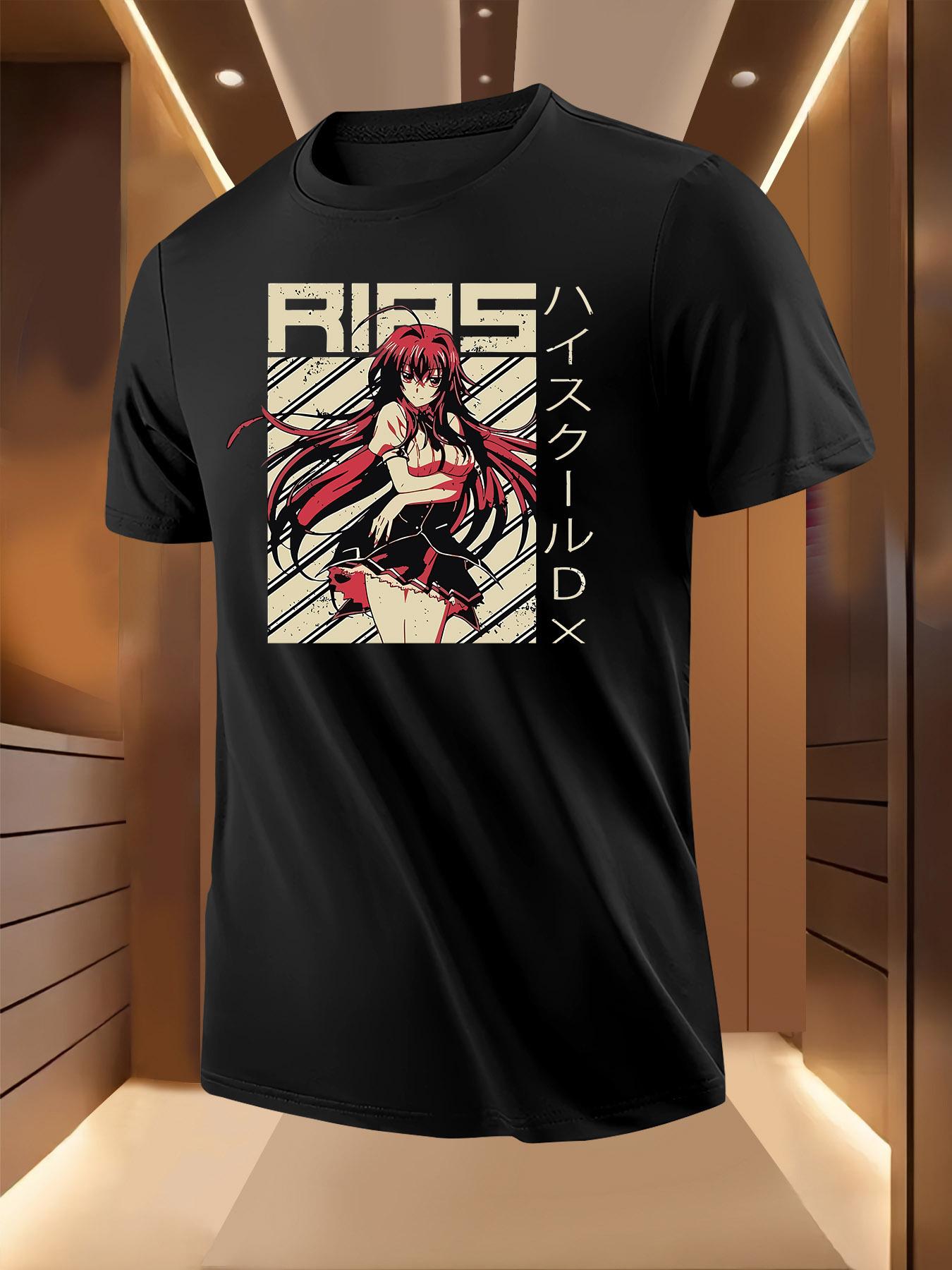 Summer Tshirt with Red-Haired Girl Lilyas Print L