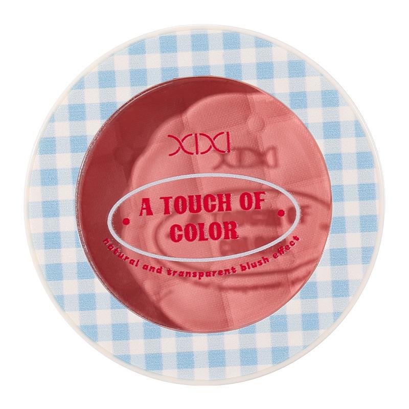 XIXI Plaid Cloud Mist Blush: High Pigment, Girly Color for Everyday Use