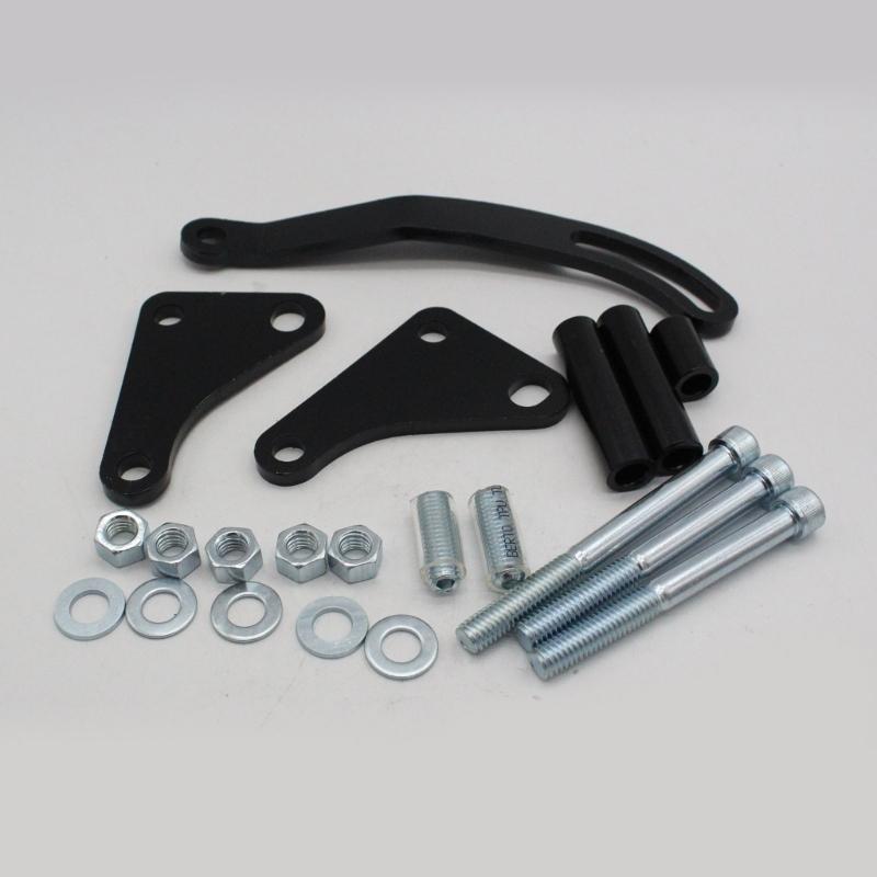 Adjustable Power Steering Pump Bracket Alternat Generator Bracket Kit Compatible for SBC Saginaw 327 350 Mounting Holder