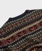 Ledeutonido Fair Isle Wool Knit Sweater Navy