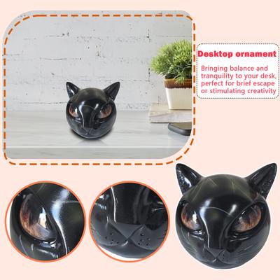 Luxury Black Cats Stone Sculpture,Elegant Home Décor & Gift-Ready Art Piece, Gifts For Lovers Women Men
