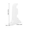 4Pcs Double-Slot Curtain Rod Brackets 26-28Mm Diameter Plastic Wall Mounted Bracket for Dual Rod Setup Modern Traditional Decor