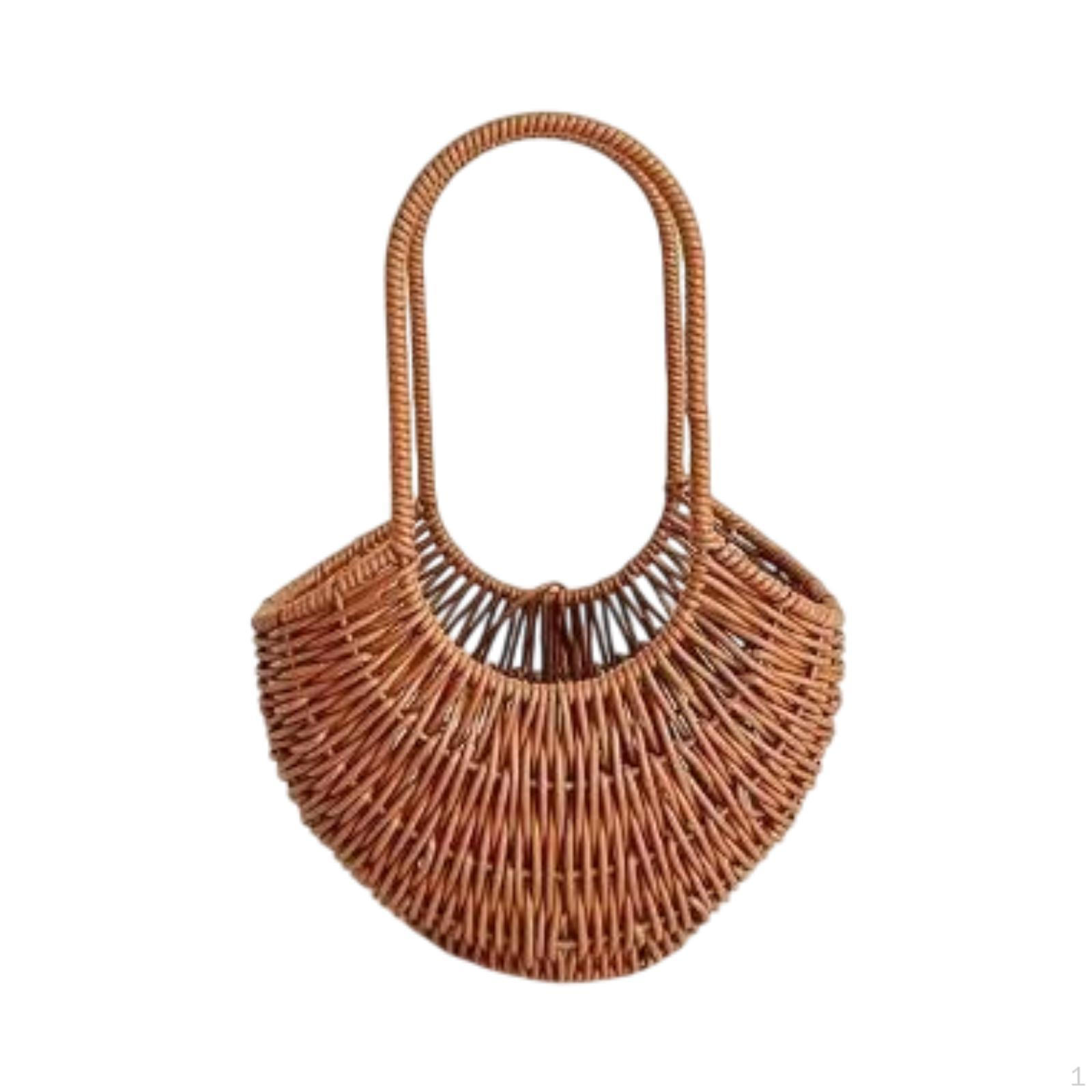 

Basket for Flowers with Handle Outdoor Use And Gatherings 22.5cmx13.5cmx32cm