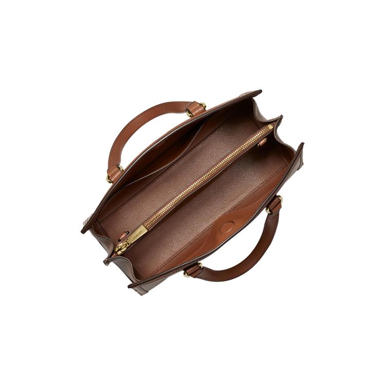 New MICHAEL KORS Chantal Split Cow Leather Tote Bag, Shopping Bag, Shoulder Bag, Handbag Medium Women's Leather Brown 30F2G7CS2T-230
