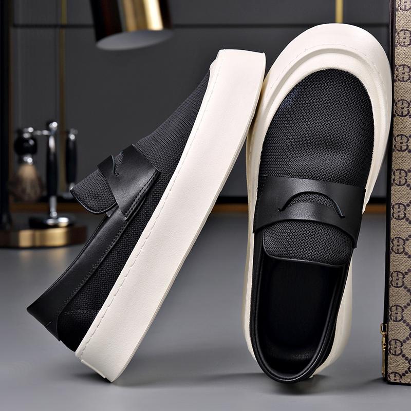 Handmade Men's Loafers Breathable Casual Leather Shoes Classic Comfortable Outdoor Shoes Leisure Male Slip on Footwear Moccasins