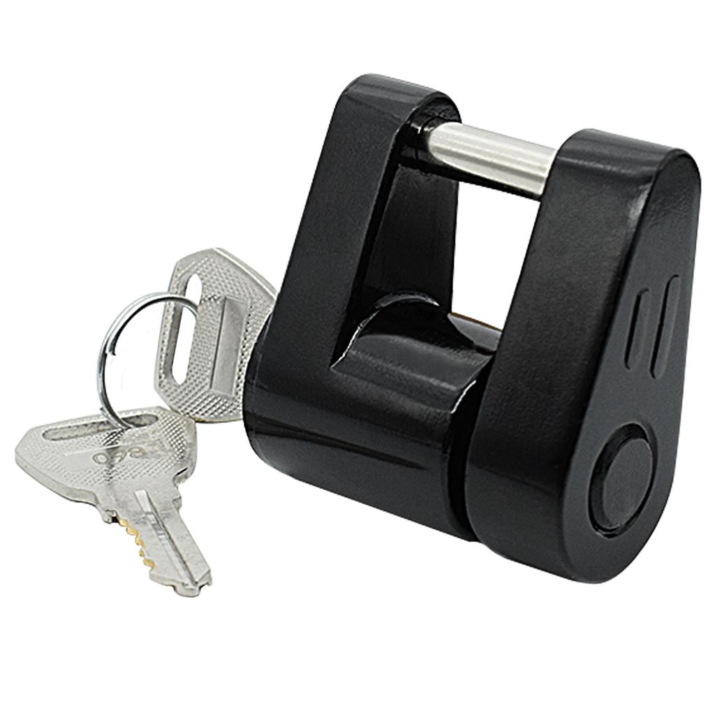 Trailer Hitch Coupler Lock Heavy-Duty Hook Lock Anti-theft Durable Trailer Coupler Padlock Repalcement Parts Security Protector