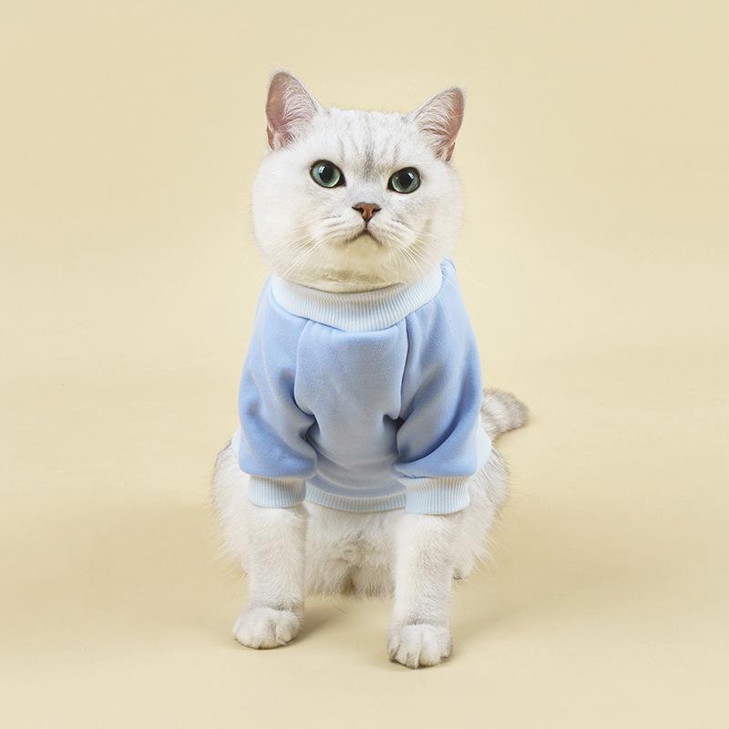 Haustier-Hoodie Herbst und Winter Neu Bequem Atmungsaktiv Warm Flauschige Hundekleidung Kleine Hunde- und Katzenkleidung S