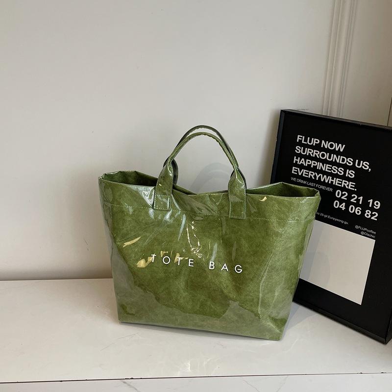 Big Bag Women's 2025 New Trendy Fashion Spring Tote Bag Casual Foreign Style Simple Personality Commuter Handbag