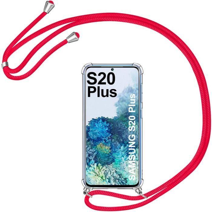 Coque avec Cordon - BOOLING - pour Samsung S20 Plus - Transparente - Anti-Rayure - Souple