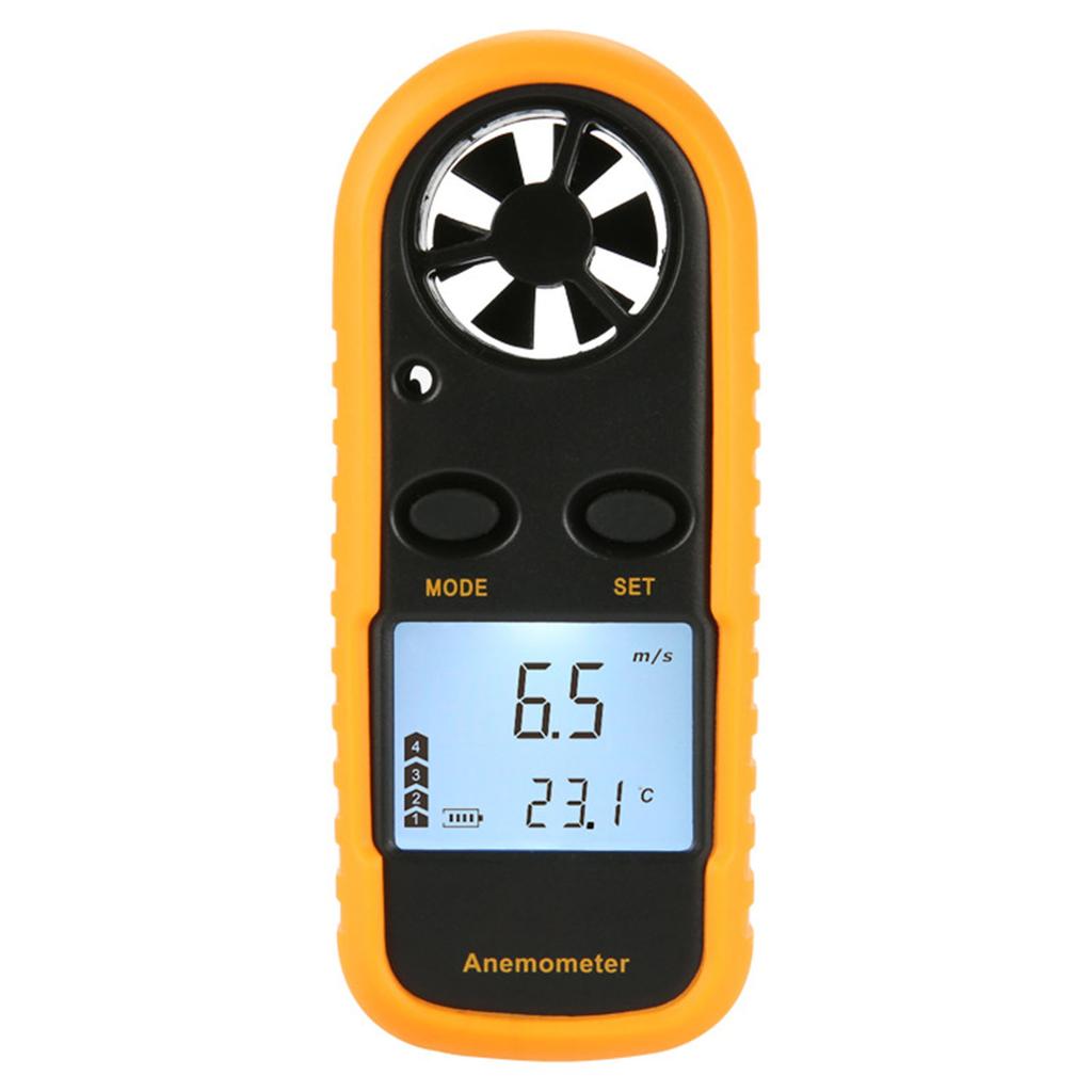 Digital Anemometer Thermometer LCD Display Handheld Wind Speed Temperature Meter 3V GM816