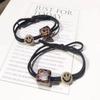 Leopard Print Smiley Face Hair Tie – High Elasticity Fashionable Ponytail Band
