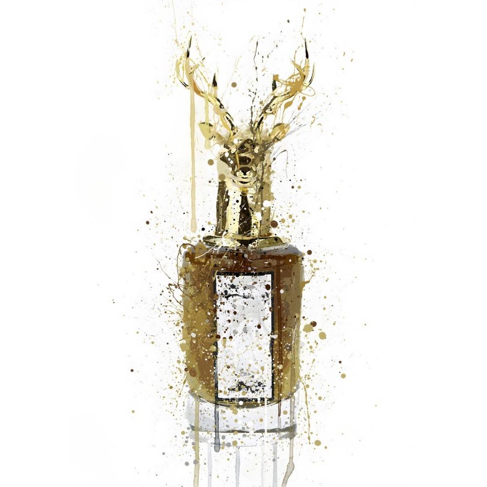 Watercolor Perfume Bottle Prints and Poster Perfume Flower Wall Art Fashion Pictures Canvas Painting for Girls Room Modern Decor