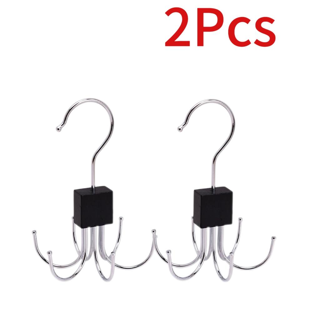 360° Rotating Belt Hanger Hook Durable Metal Belts Rack Organizer for Belts Scarves Bras Ties Home Dorm Storage Hangers