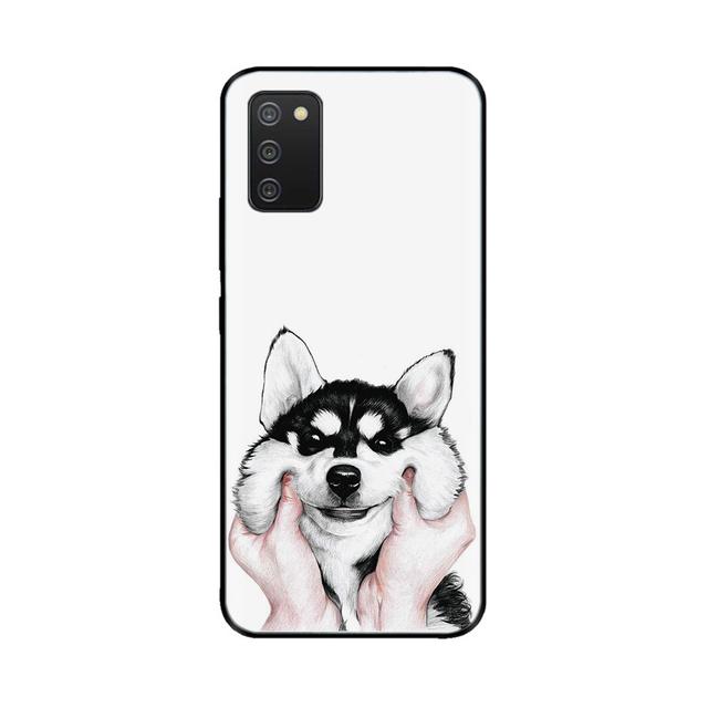 For Samsung A03s Case Silicone Soft Space Wolf Phone Cover For Galaxya03s A 03s A03 S Case 6 .5 Inch Tpu Bumper Fundas Painted