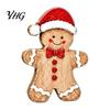 Christmas Tree Hanging Decorations Wooden Gingerbread Man Decor, Rustic Gingerbread, Candy Cane House Figurines, Xmas Window Display Ornaments