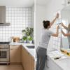 Vízálló Öntapadós tapéta Márvány erezetű DIY Hátfal csempék Fürdőszoba