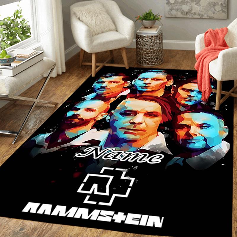 Custom 1Pc Rammstein Metal Music Band Rug Office Carpet Indoor Outdoor Entrance Doormat Nonslip Soft And Comfortable Living Room D2915231