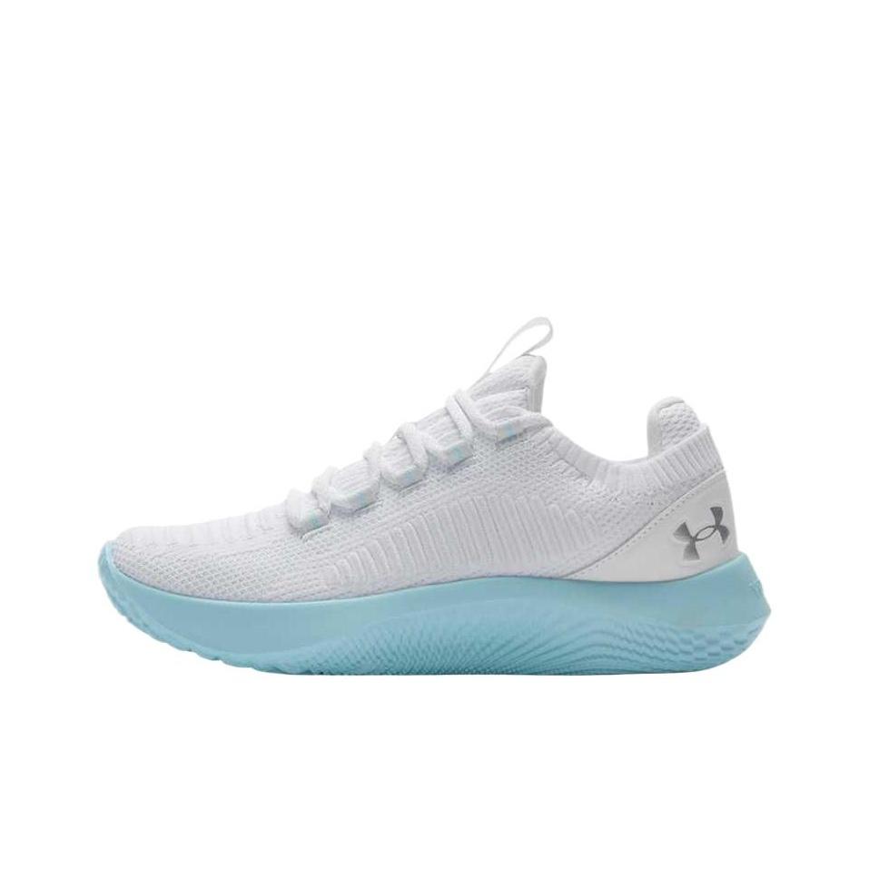Under Armour Flow Dynamic 2 White Stream Women Sneakers Metallic-Silver 3028077-102