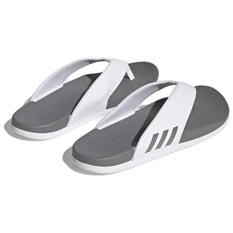Adidas Originals Adilette Sports Slippers Men Footwear Gray White HQ4459