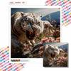 New Arrival 5D DIY Full Circle Diamond Painting "Tiger Roar" Embroidery Cross Stitch Home Decor Gift