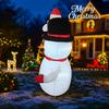 8.2FT Christmas Inflatable Toys with LED Lit Set Santa Snowman Dog Tree Supplies Home Ornament Festive Gift Xmas Yard Decoration