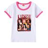 9198 Kids Girls Katseye Print Short Sleeves Casual T-Shirt
