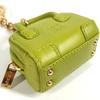 LOEWE Amazona anagram logo Charm Bag Charm Key Holder Leather Green/Gold