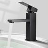 304 Stainless Steel Square Black Basin Faucet