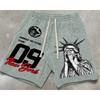 Street Hip Hop Free Muse Printed Shorts American Casual Loose Sports Pants Men's and Women's Same Trend