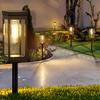 Omen Solar Lights, Outdoor Garden Lights, [Set of 2] Waterproof IP65 3000K Fashionable Solar Tungsten Lamps, Bright LED Lighting with Auto OnOff,
