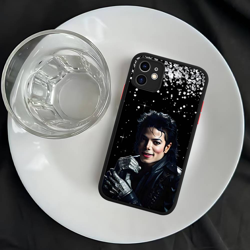 80s Pop Singer M-Michael J-Jackson Matte Transparent Phone Cover For IPhone Case 16 15 14 13 12 11 Pro Max X XS Max Plus