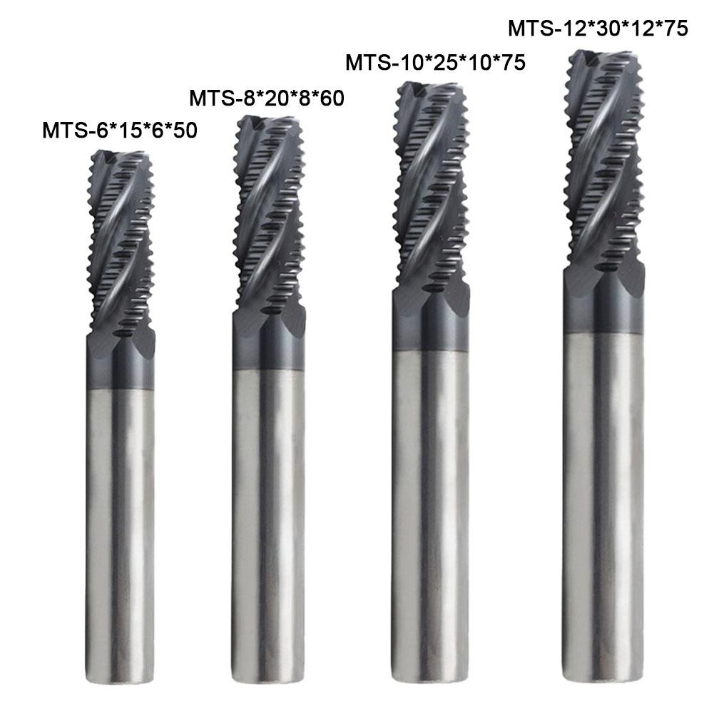 Solid Carbide Roughing Milling Cutter (VHM) With 4teeth AlTiN Coating For HPC For All Manual Or CNC Milling Machines