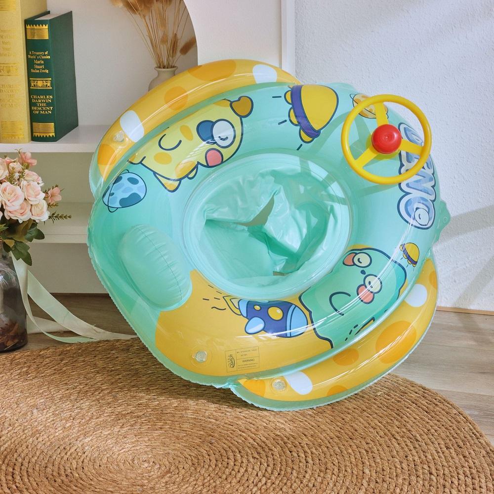 Rooxin Baby Schwimmring für Kinder Dinosaurier Aufblasbarer Pool Schwimmhilfe Schwimmkreis Wasserspiel Aufblasbares Spielzeug Pooltube