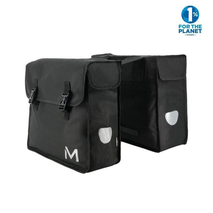 Doppeltasche für Fahrrad MOBILIS - Schwarz - 2 x 15L - Wasserabweisendes Material