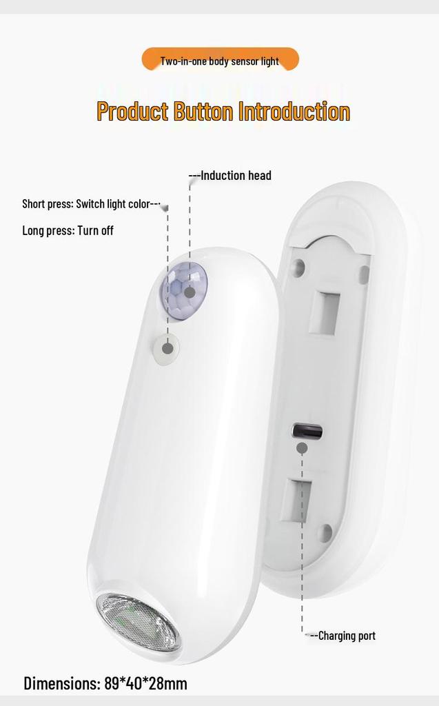 F15 Smart Motion Sensor Night Light for Hallway & Stairs