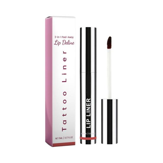 Matita labbra peel-off da 5 ml, a lunga tenuta, impermeabile, altamente pigmentata, rimovibile, per tatuaggi labbra voluminosi, strumenti per il trucco delle labbra da donna, regalo di compleanno