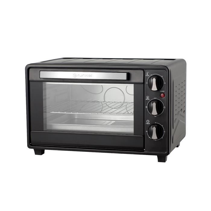 Four électrique - GRUNKEL - 23L - 1600W - Noir - Minuterie 60 min