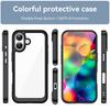 For iPhone 17 Case For Apple iPhone 17 Air  iPhone 17 Pro Max Cover Funda Shockproof Clear PC + Silicone Protective Phone Cover