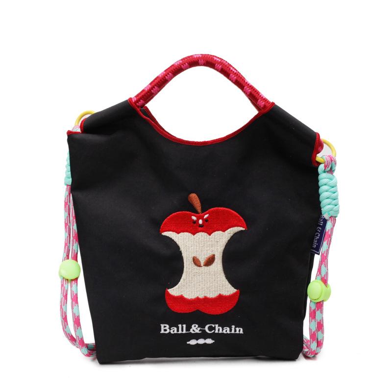 Environmentally friendly cartoon nylon bag, new versatile bucket bag, mobile phone shopping bag, portable shoulder messenger bag.
