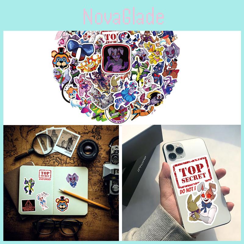 Terrifyingly Awesome Fnaf Security Breach Horror Game Stickers Set 50pcs