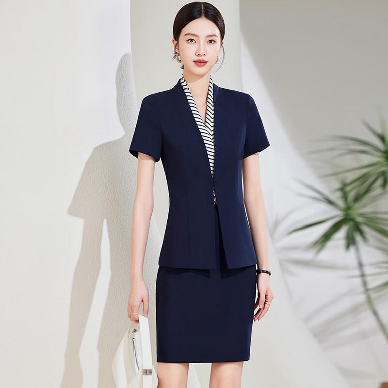 

Taluoman Women s Summer Professional Suit Set XL