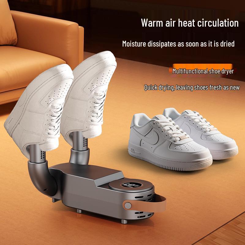 Smart Home Shoe Dryer with Timer - Dehumidifies, Deodorizes, and Sterilizes