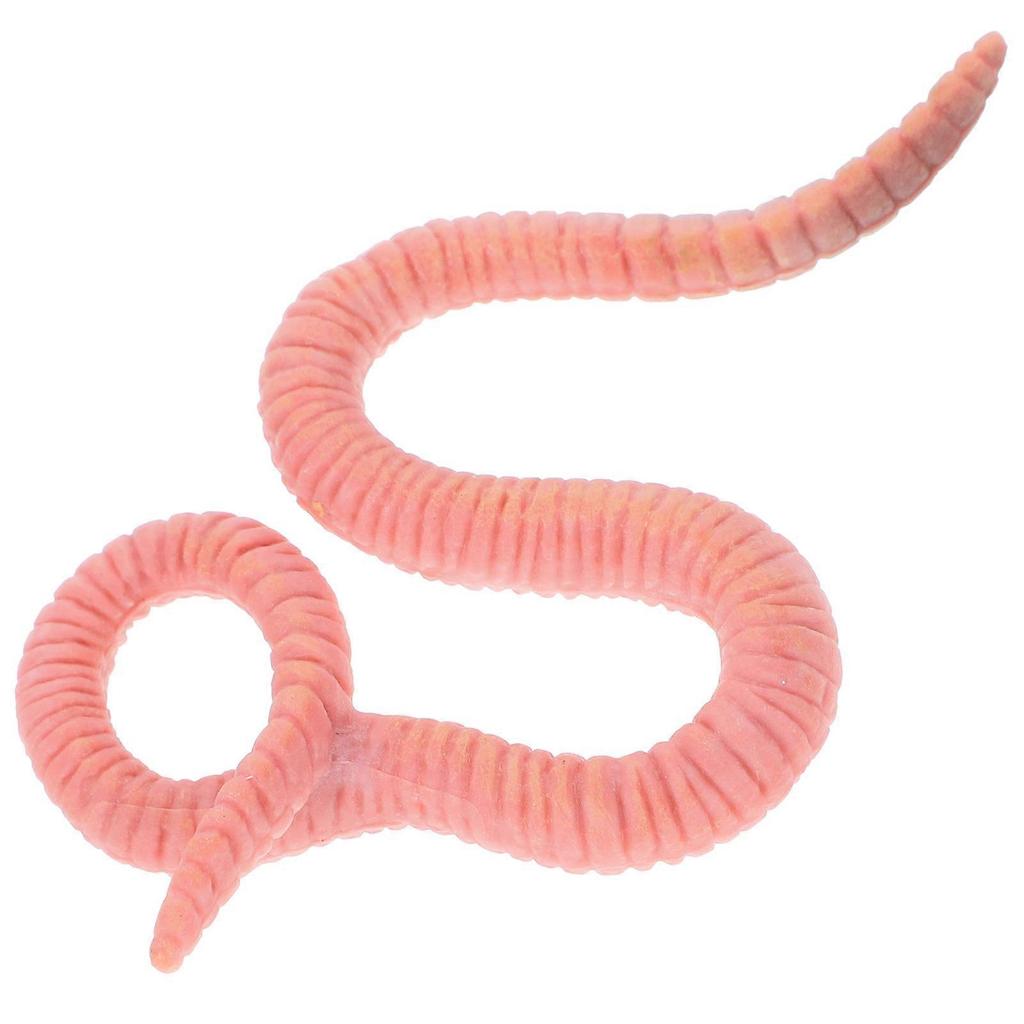 Chocolate Earthworm Sculpture for Decoration Made from Plastic Lightweight and Realistic 1 Piece