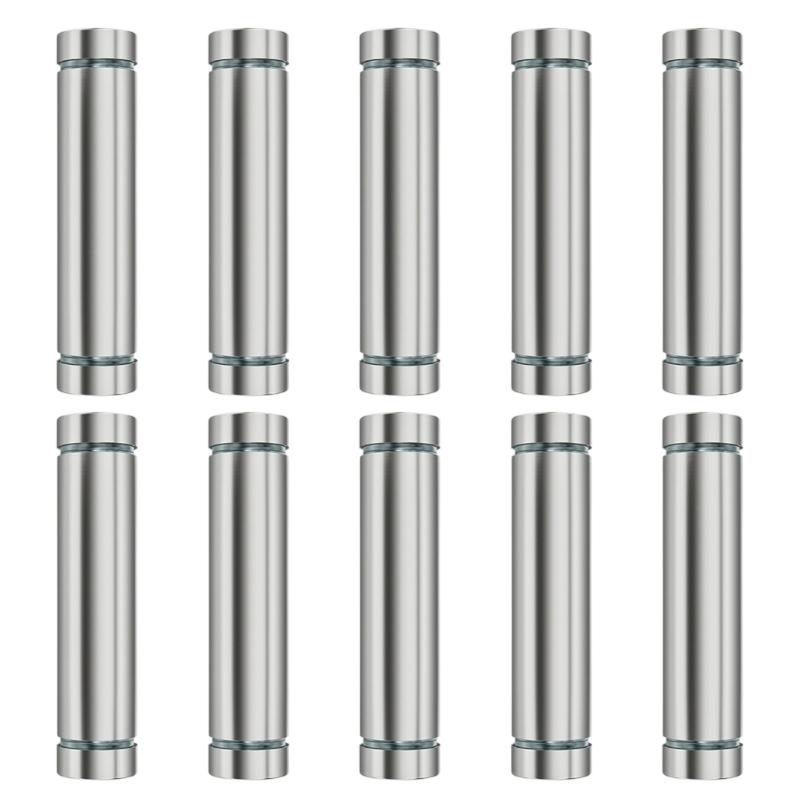 10Pcs Glass Fasteners Rustproof Decorative Nails Stainless Steel Advertising Standoffs Pin Nails Billboards Fixing Screws