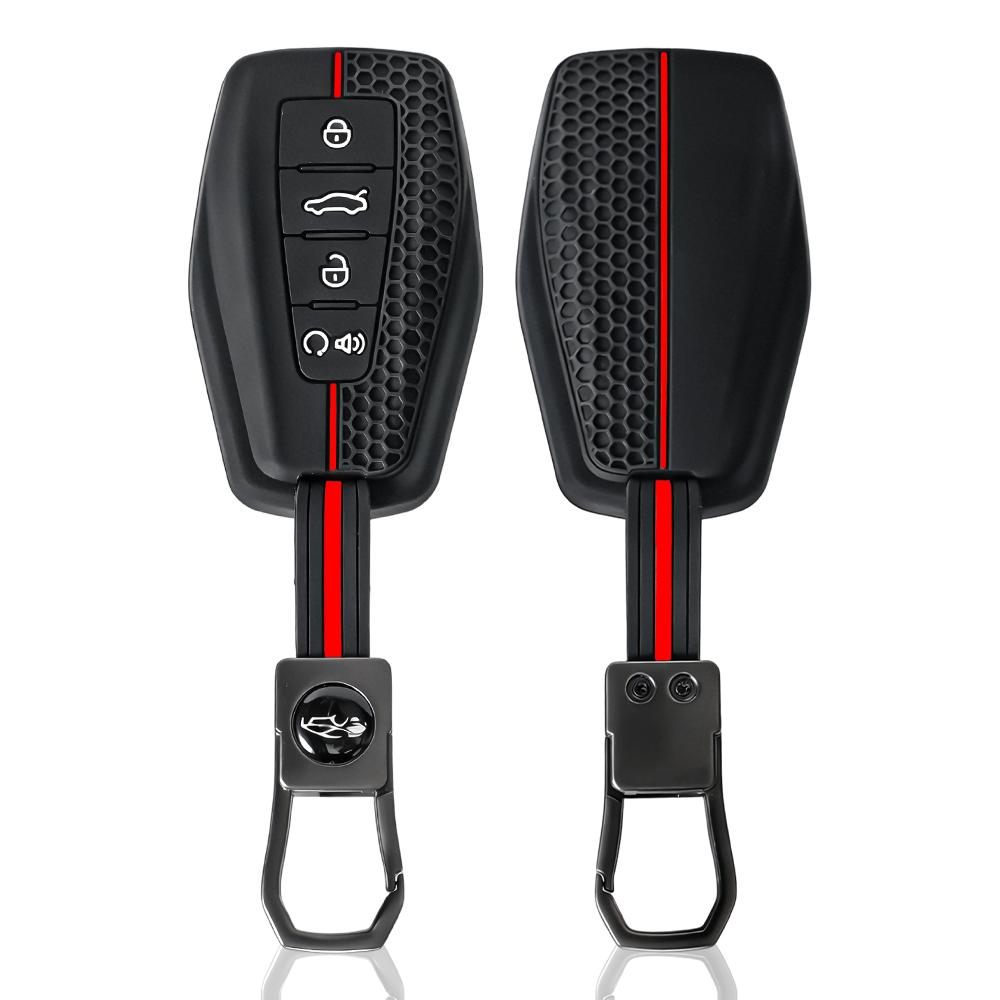 For Geely Silicone Car Key Cover Case For Geely Coolray X6 Emgrand Global Hawk Gx7 Remote Car Accessories Shell Holder Set