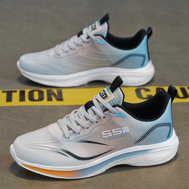2025 Men's Shoes Spring New Trend Mesh Sports Shoes Breathable Lightweight Running Shoes Shock-absorbing Versatile Fashion Running Shoes